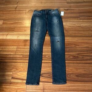 Mavi jeans Alexa mid rise distressed skinny jeans woman's‎ 27